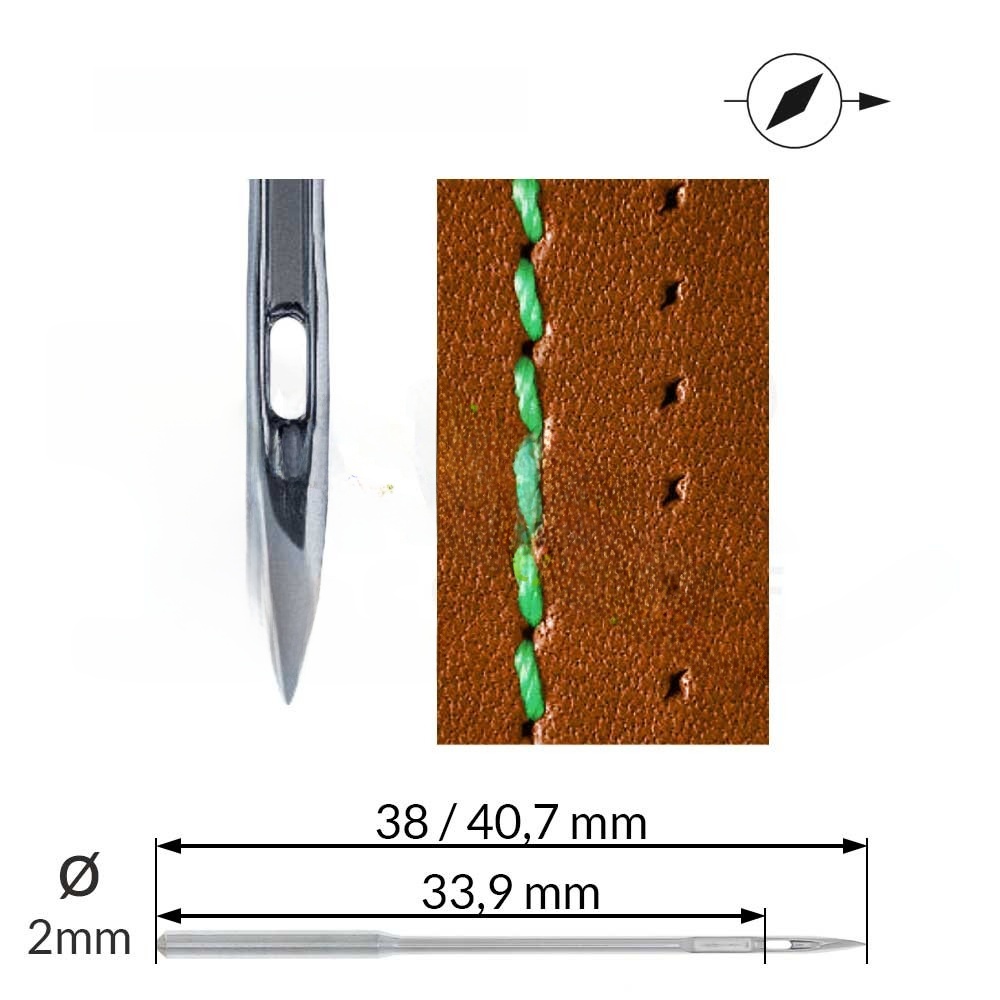 Home Textiles Industry - Blue Lion 34VR Diamond Leather Needle
