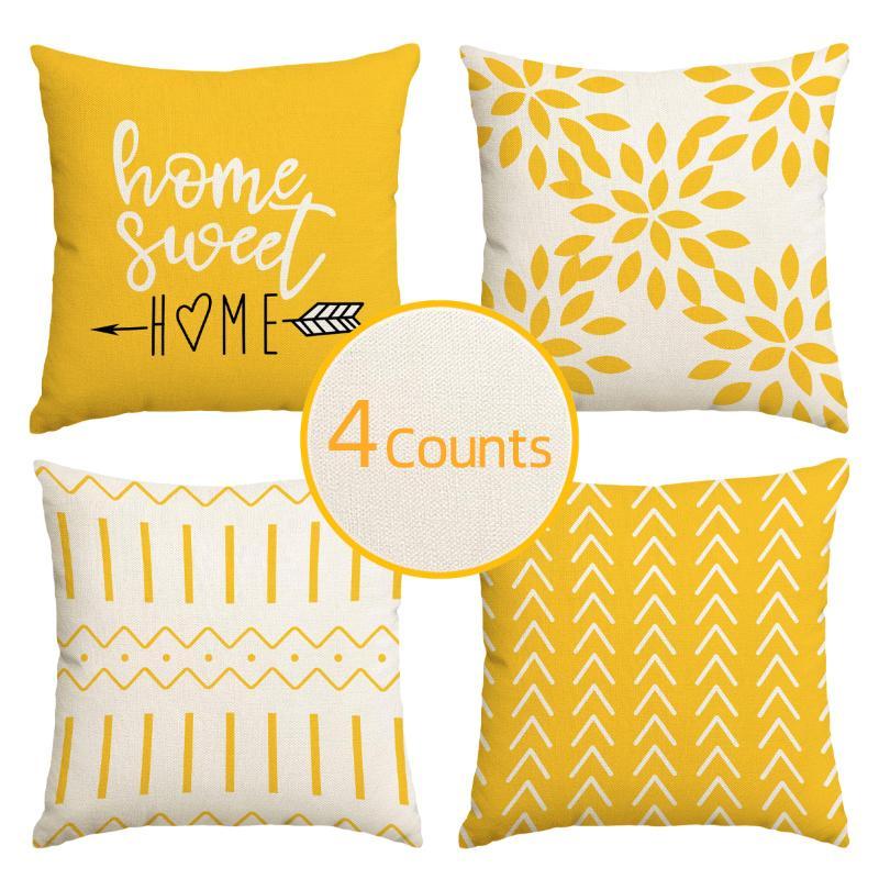 Quality Home Textiles - Geometric Pattern Pillow Case without Filler