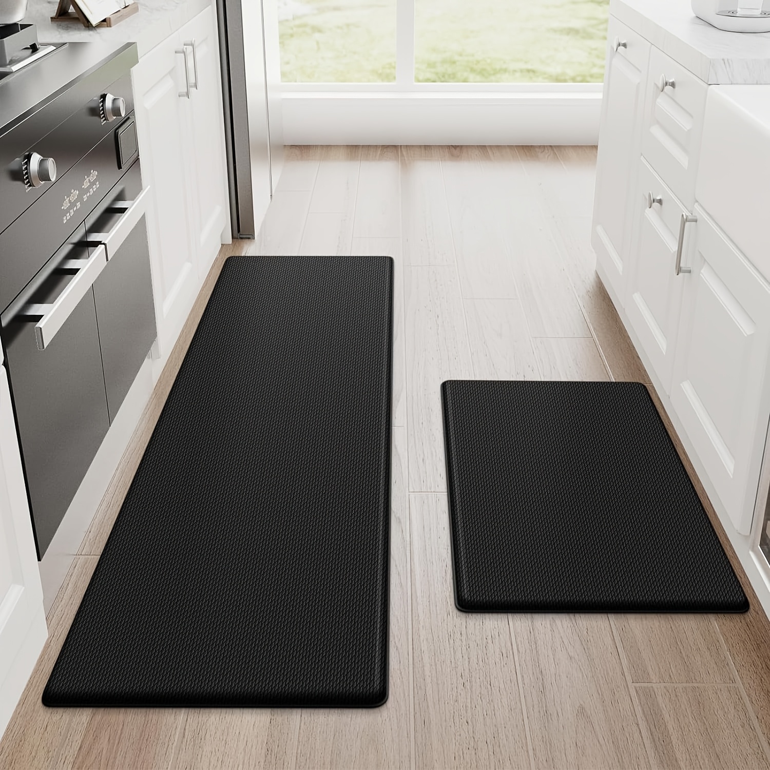 Home Textiles Plaid - 2-Pack Comfort-Friendly Standing Mats – Non-Slip,