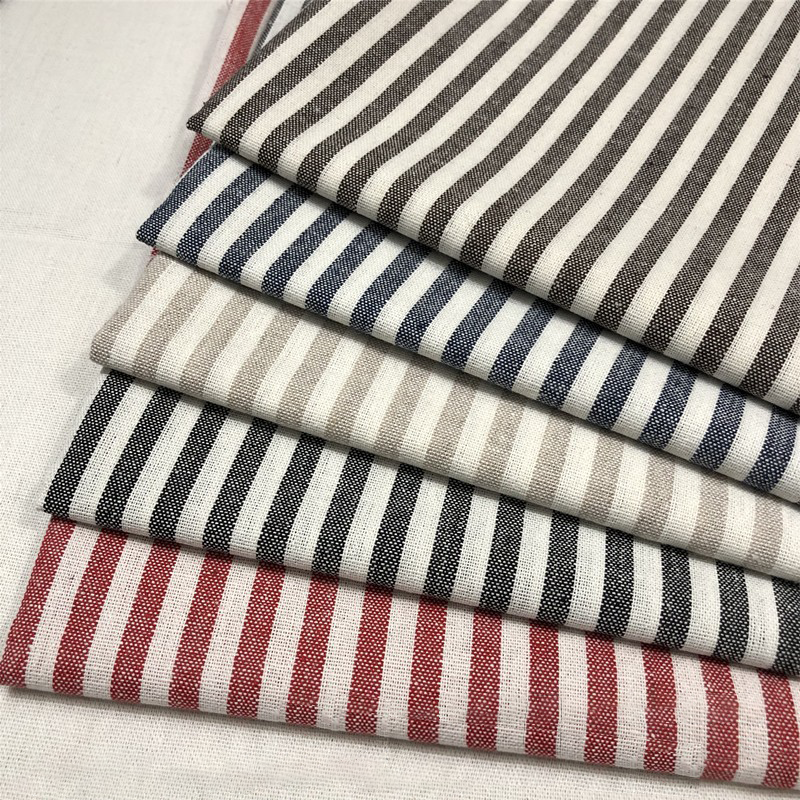 Quality Home Textiles - High Quality Yarn-dyed Fabric Striped Cotton