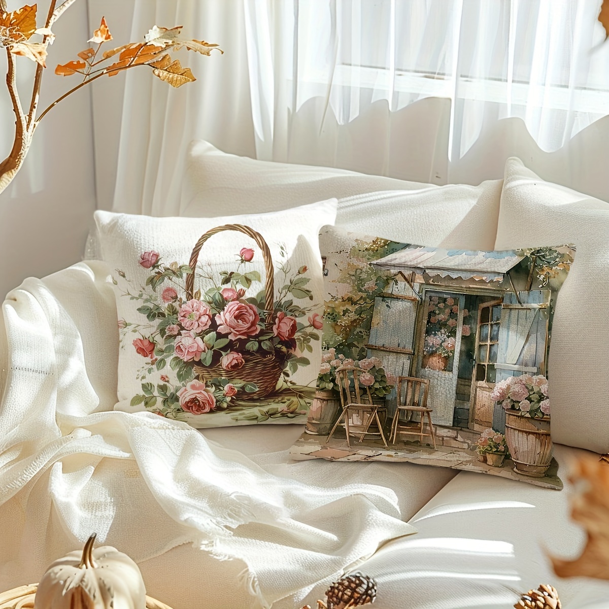 Pillow Covers Set of 4 Vintage - Pillow Insert 18X18 recensione e prezzo