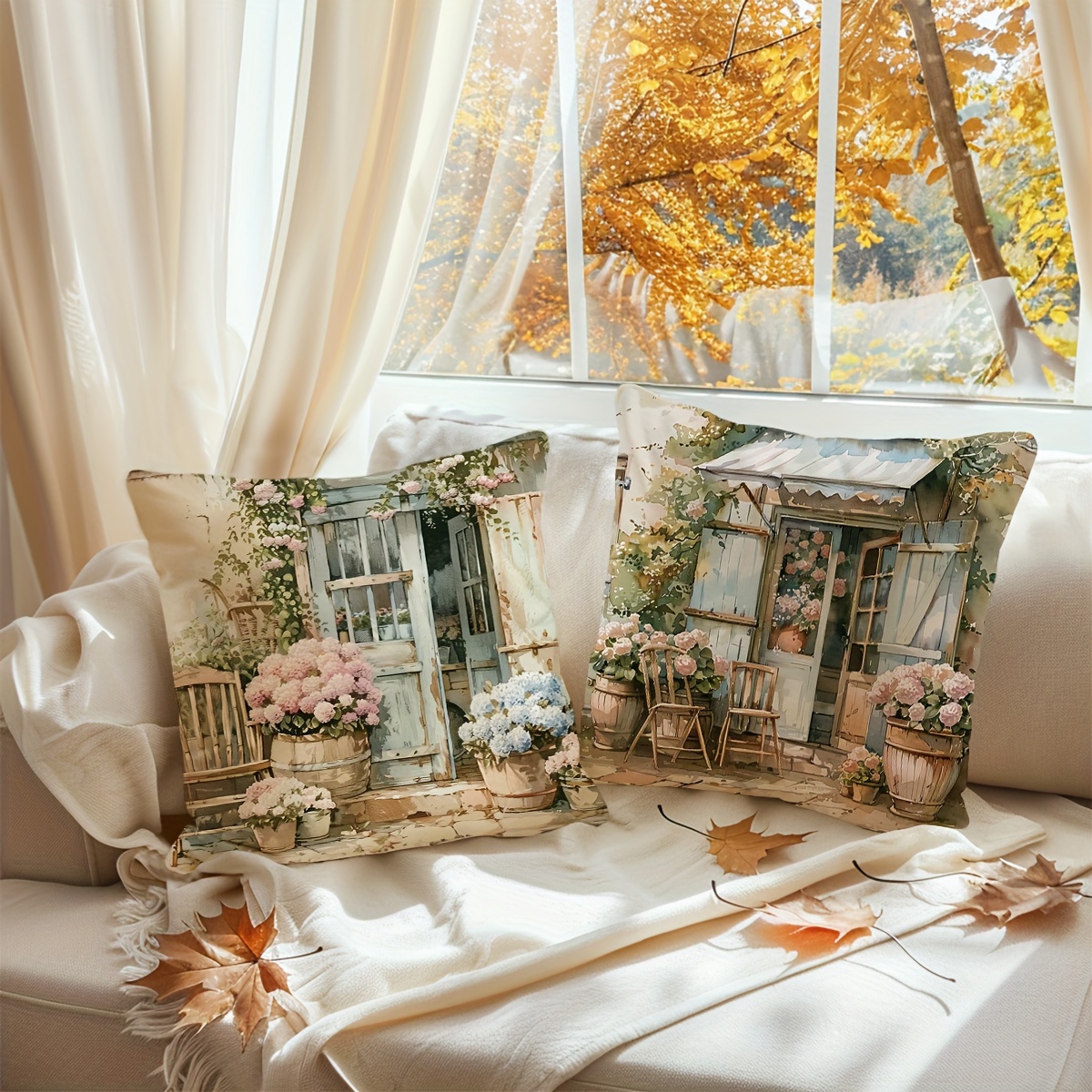 Pillow Covers Set of 4 Vintage - Pillow Insert 18X18 recensione e prezzo