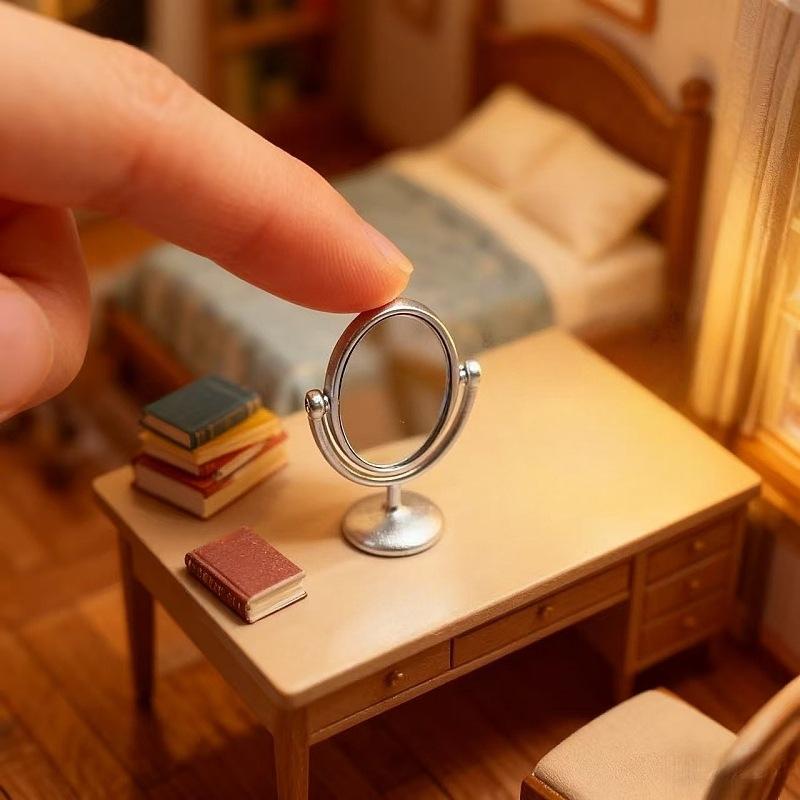 1Pcs Miniature Retro Mirror Dr - Vintage Home Textiles recensione e prezzo