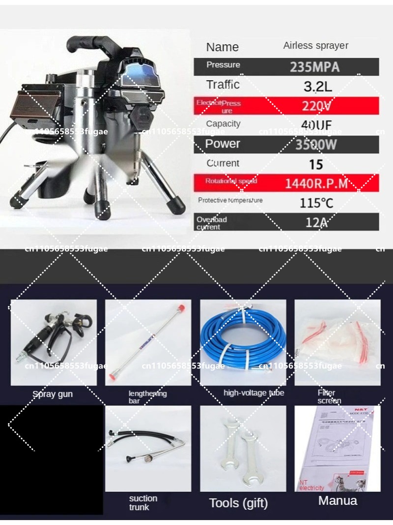 Professional 3.2L Airless Spra - Home Textiles Industry recensione e prezzo