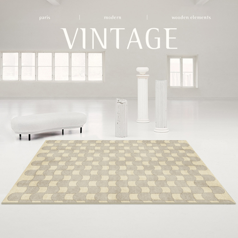 French Retro Rugs for Bedroom  - Home Textiles Plaid recensione e prezzo