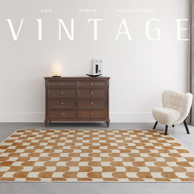 French Retro Rugs for Bedroom  - Home Textiles Plaid recensione e prezzo