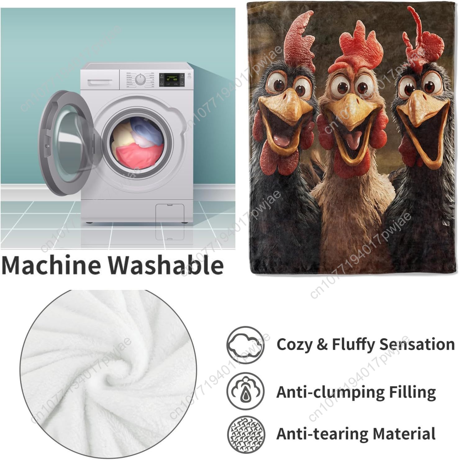 Chickens Blanket Gifts for Wom - Quality Home Textiles recensione e prezzo
