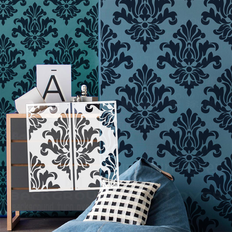 40cm - 80cm Stencil Wall For P - Vintage Home Textiles recensione e prezzo