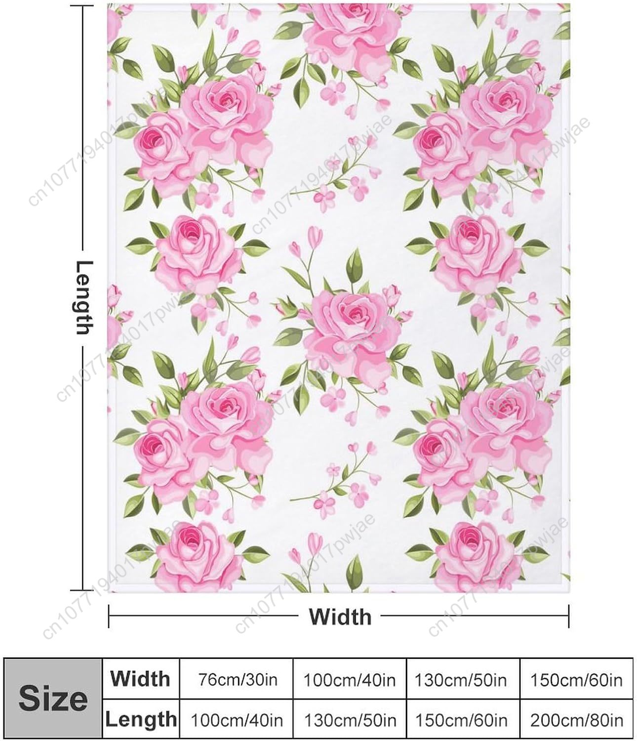 Pink Flower Throw Blanket Flor - Quality Home Textiles recensione e prezzo