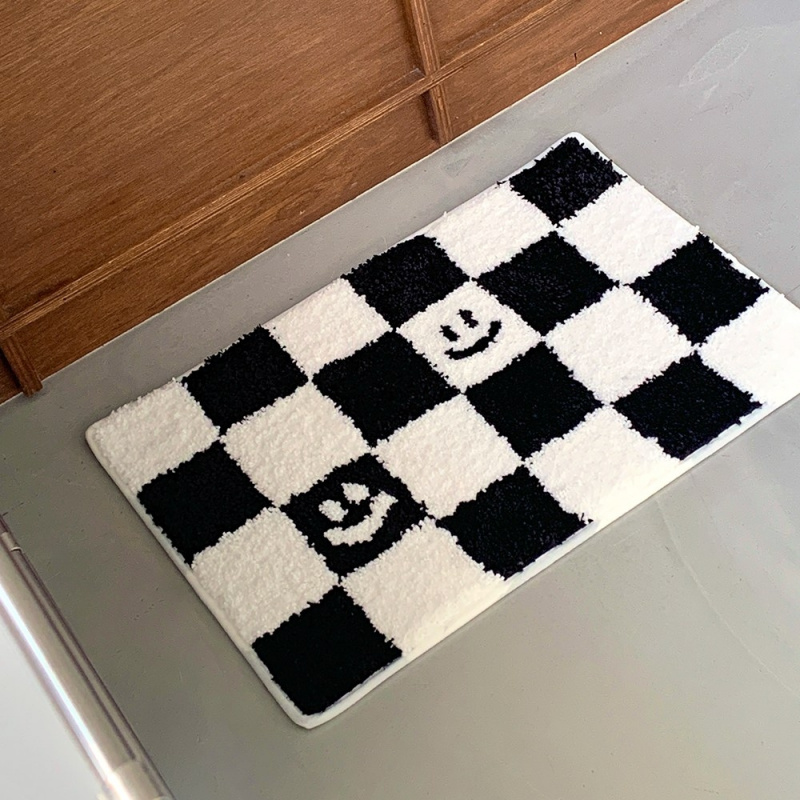VIKAMA Checkerboard Print Door - Home Textiles Plaid recensione e prezzo