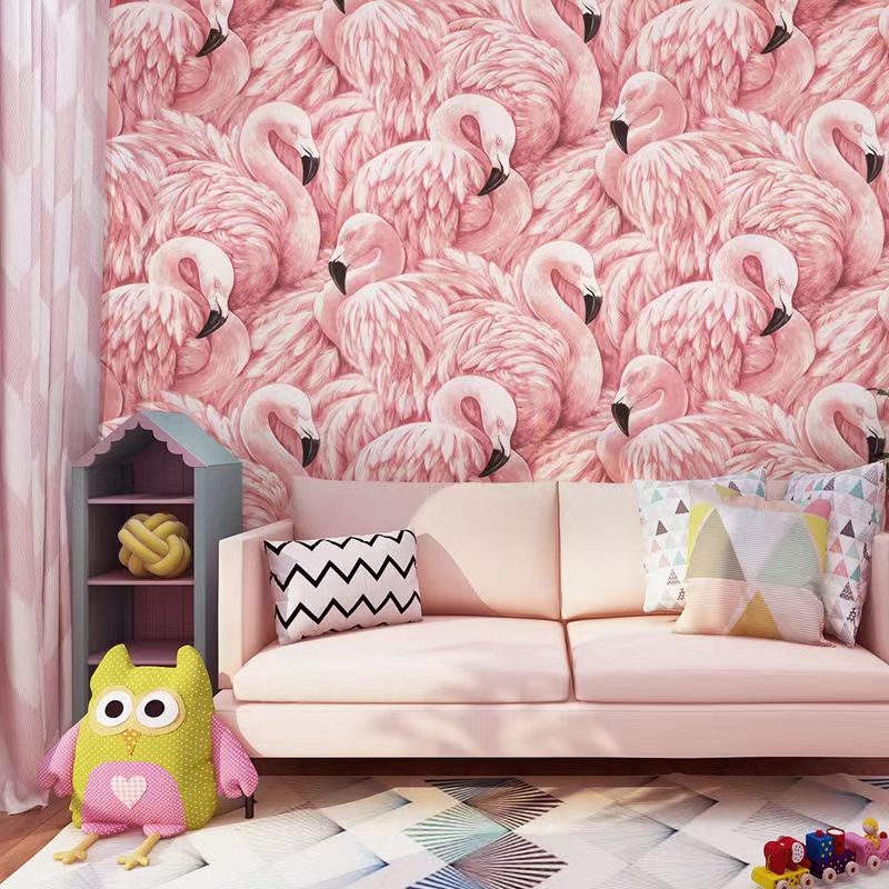 Nordic Ins Pink Flamingo Wallp - Home Textiles Store recensione e prezzo
