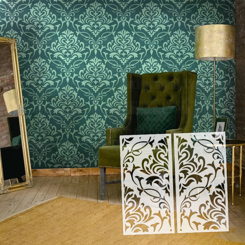 40cm - 80cm Wall Stencil Decor - Vintage Home Textiles recensione e prezzo