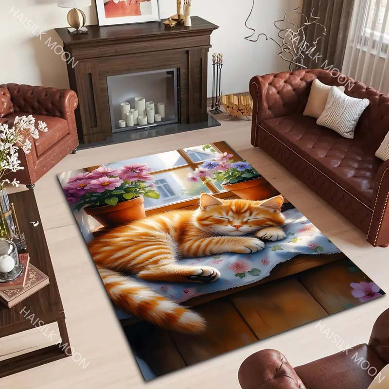 Orange Cat in The Afternoon Pa - Luxury Home Textiles Usa recensione e prezzo