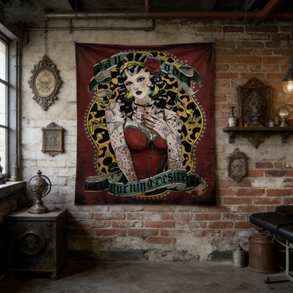 Old School Font Tapestry Regga - Home Textiles Industry recensione e prezzo