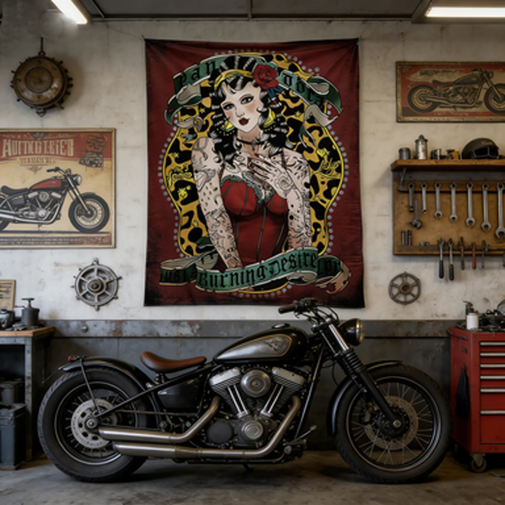 Old School Font Tapestry Regga - Home Textiles Industry recensione e prezzo