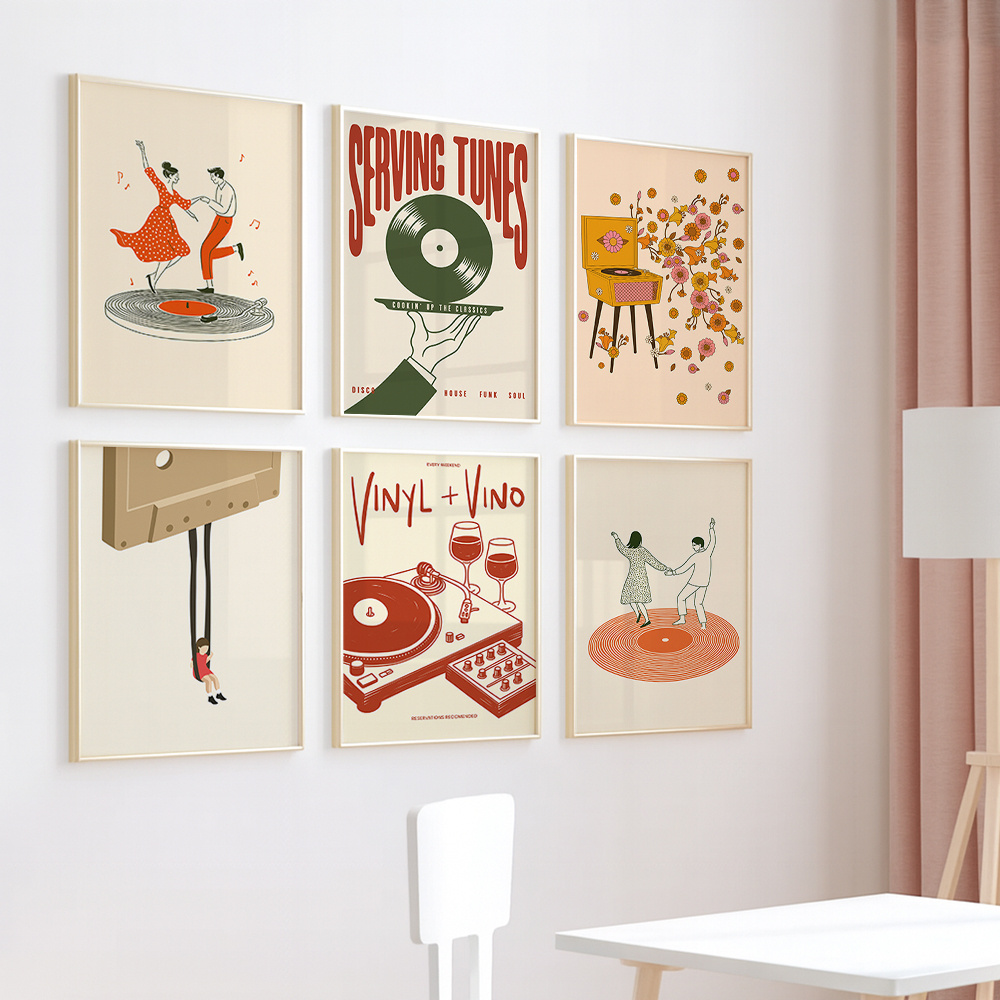 1pc Vintage Music Canvas Poste - Vintage Home Textiles recensione e prezzo