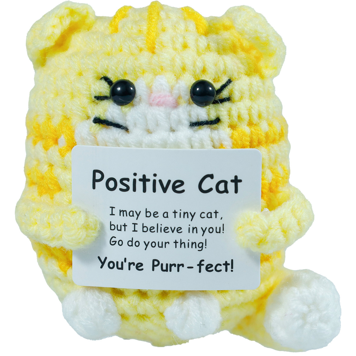 Funny Crochet Positive Cat Dol - Home Textiles Europe recensione e prezzo