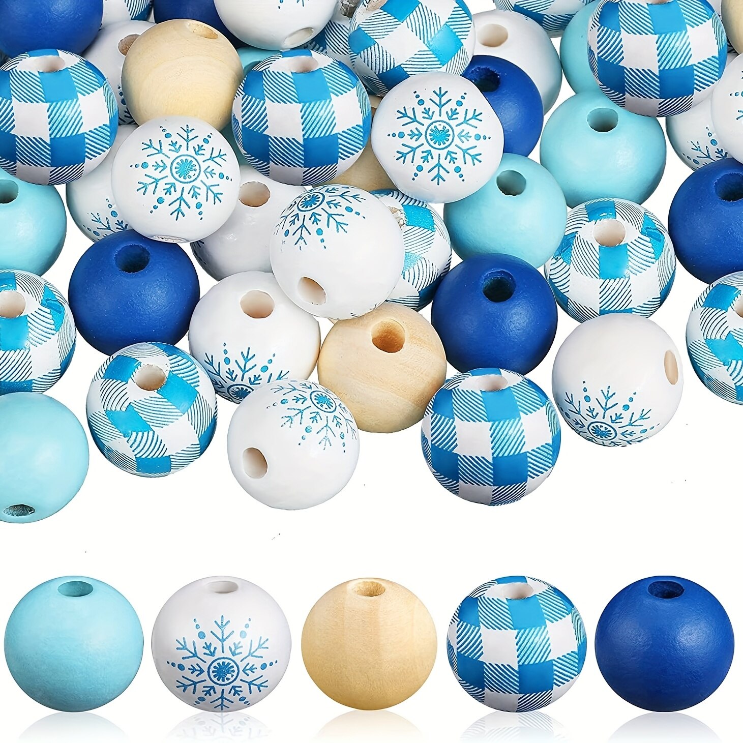 50pcs 16mm Snowflake Pattern W - Home Textiles Plaid recensione e prezzo