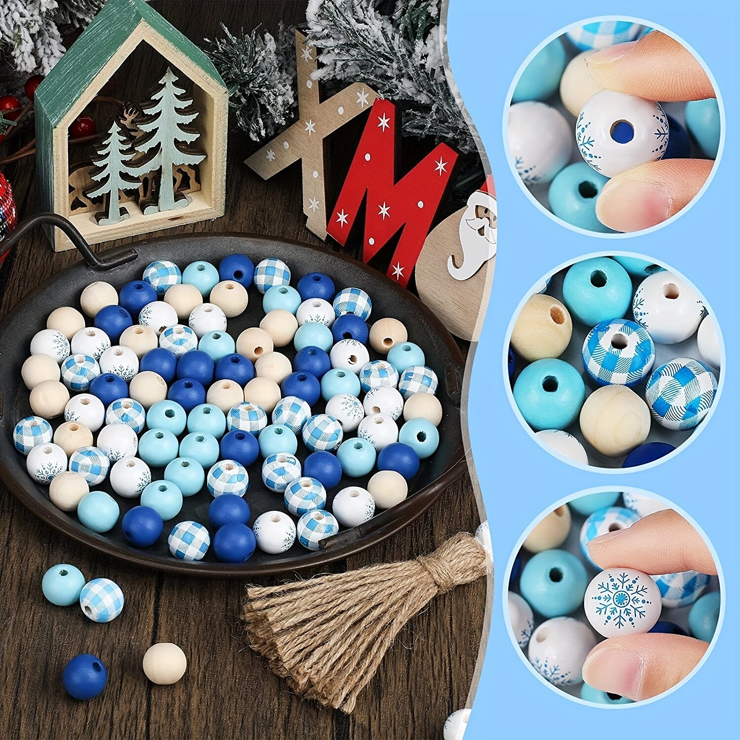 50pcs 16mm Snowflake Pattern W - Home Textiles Plaid recensione e prezzo