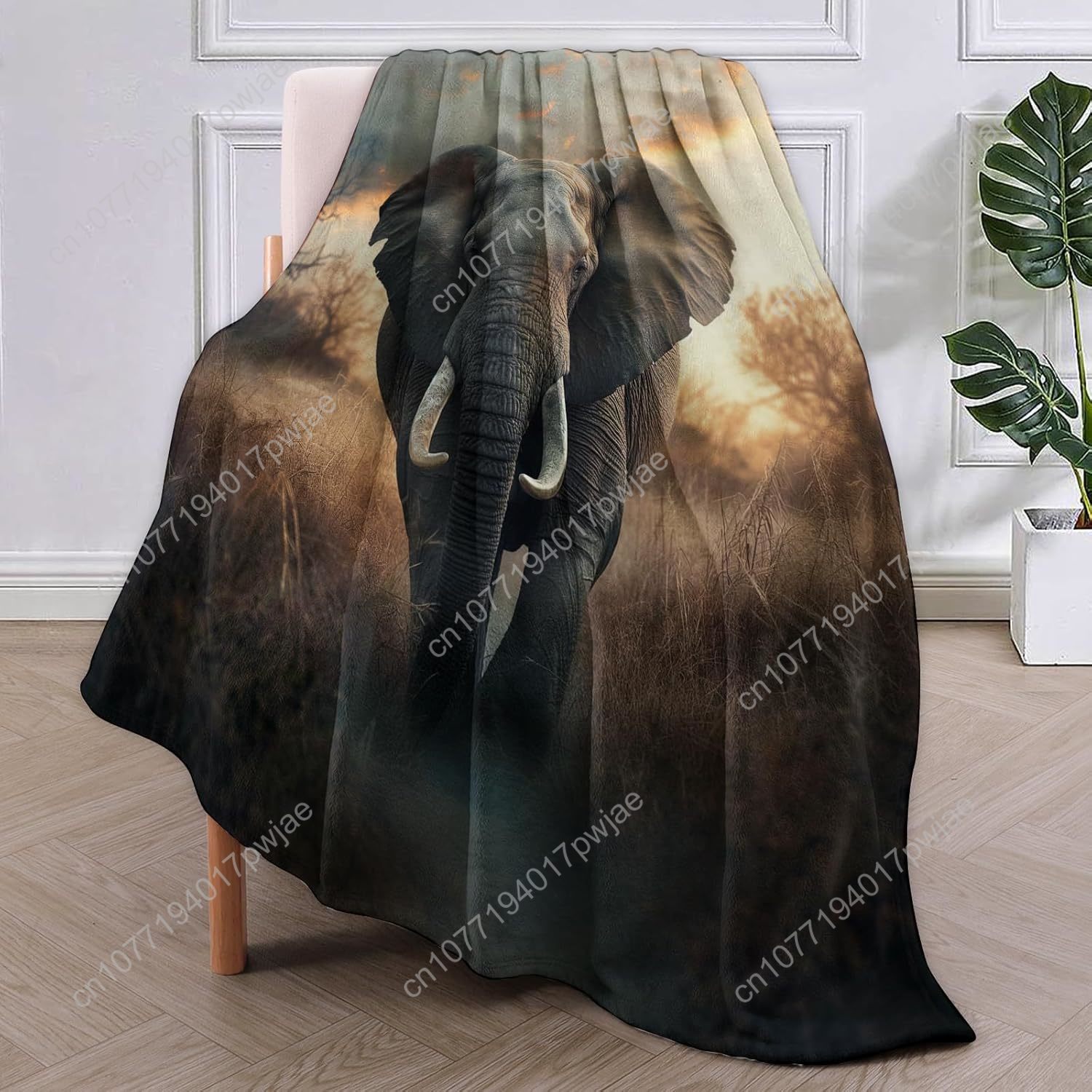 Elephant Fleece Blanket, Reali - Quality Home Textiles recensione e prezzo