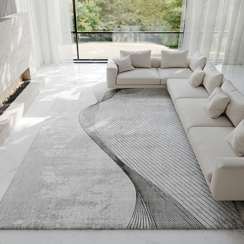 Abstract Light Gray Carpet Mod - Luxury Home Textiles Usa recensione e prezzo