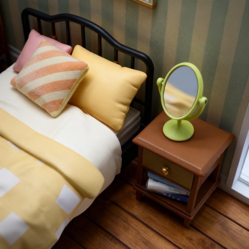 1Pcs Miniature Retro Mirror Dr - Vintage Home Textiles recensione e prezzo