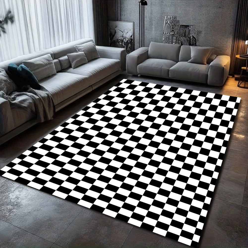 Checkerboard Pattern Carpet Va - Home Textiles Plaid recensione e prezzo