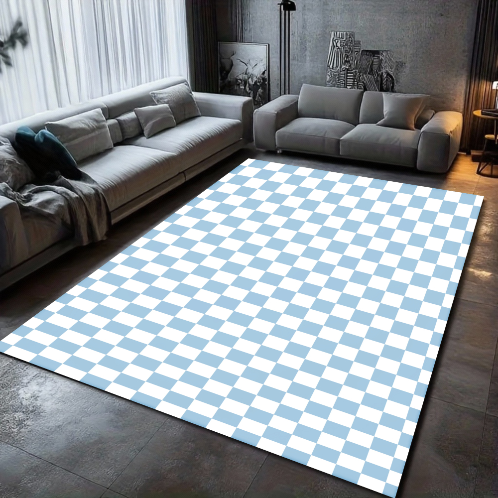 Checkerboard Pattern Carpet Va - Home Textiles Plaid recensione e prezzo