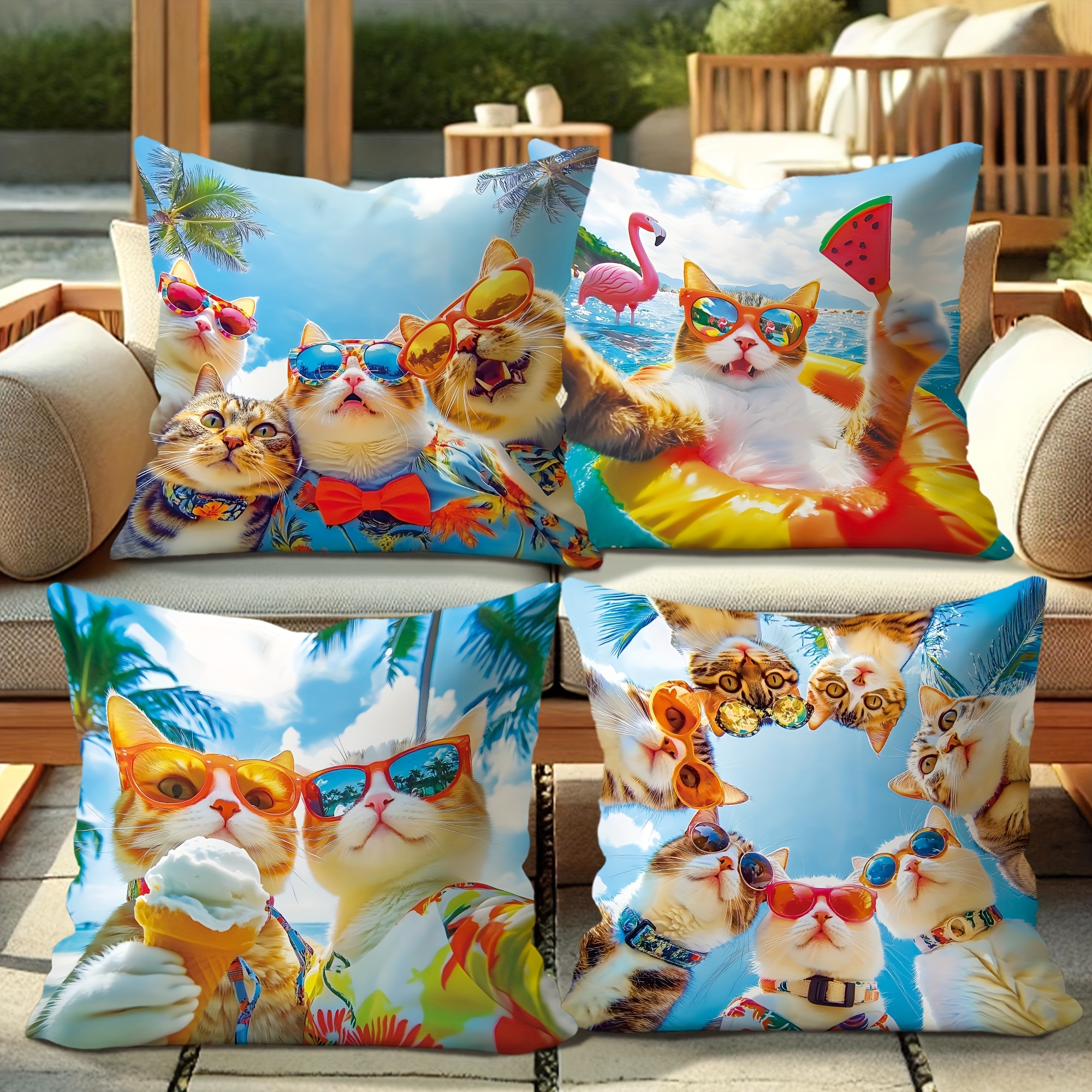 Pillow Covers Set of 4 Tropica - Pillow Insert 18X18 recensione e prezzo
