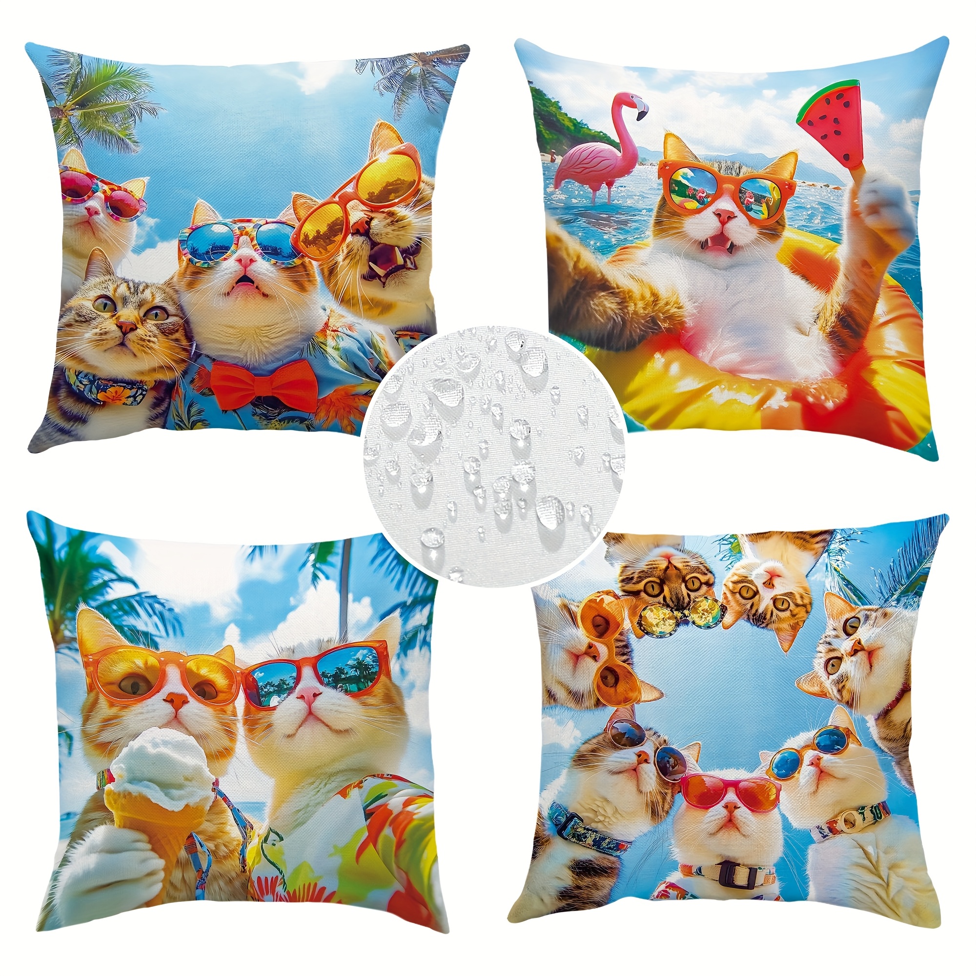 Pillow Covers Set of 4 Tropica - Pillow Insert 18X18 recensione e prezzo