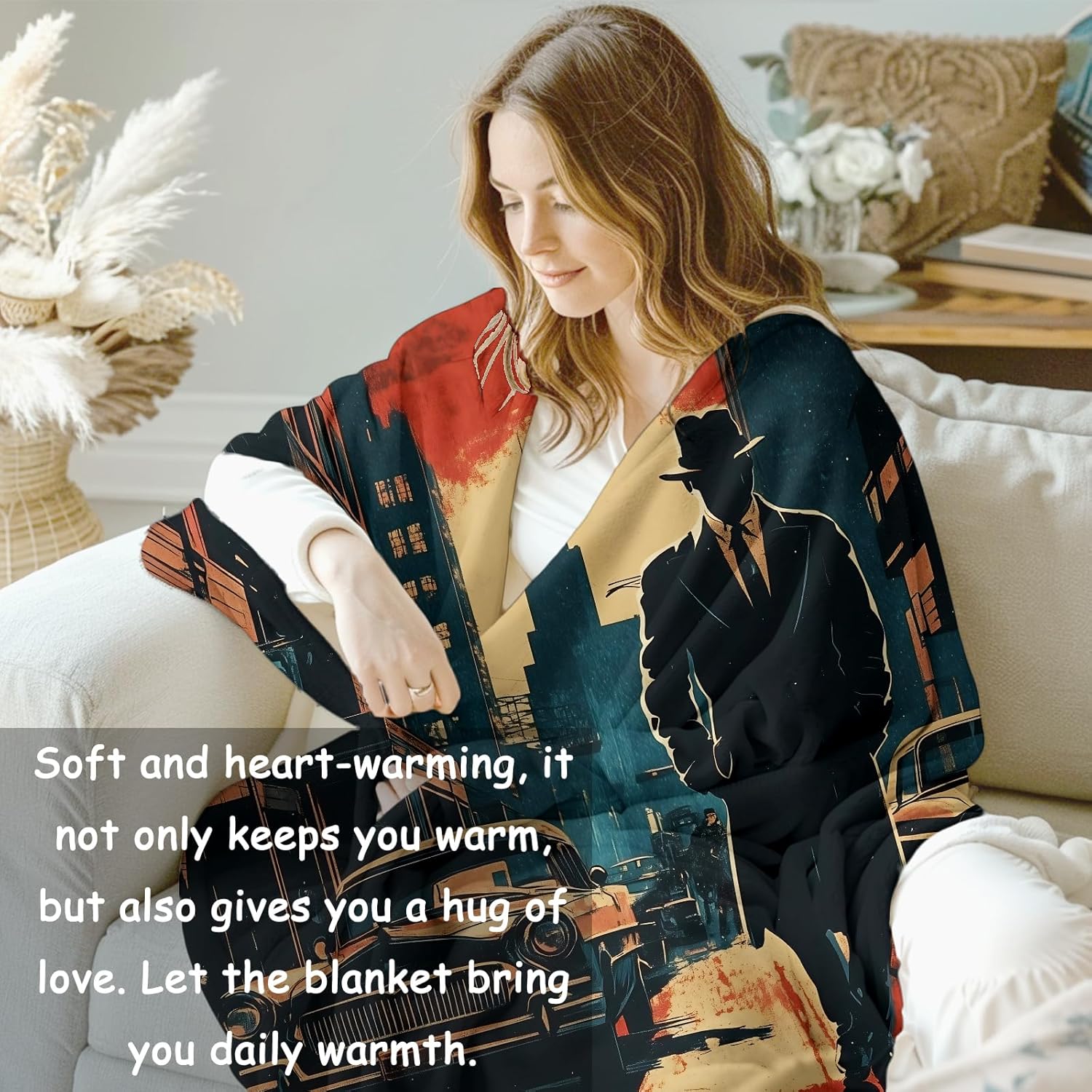 Noir Detective Blanket Gifts f - Quality Home Textiles recensione e prezzo