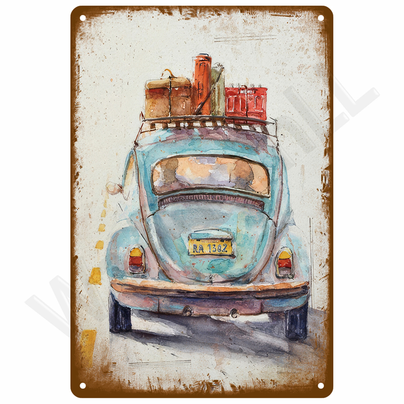 Vintage Metal Plate Tin Sign P - Vintage Home Textiles recensione e prezzo