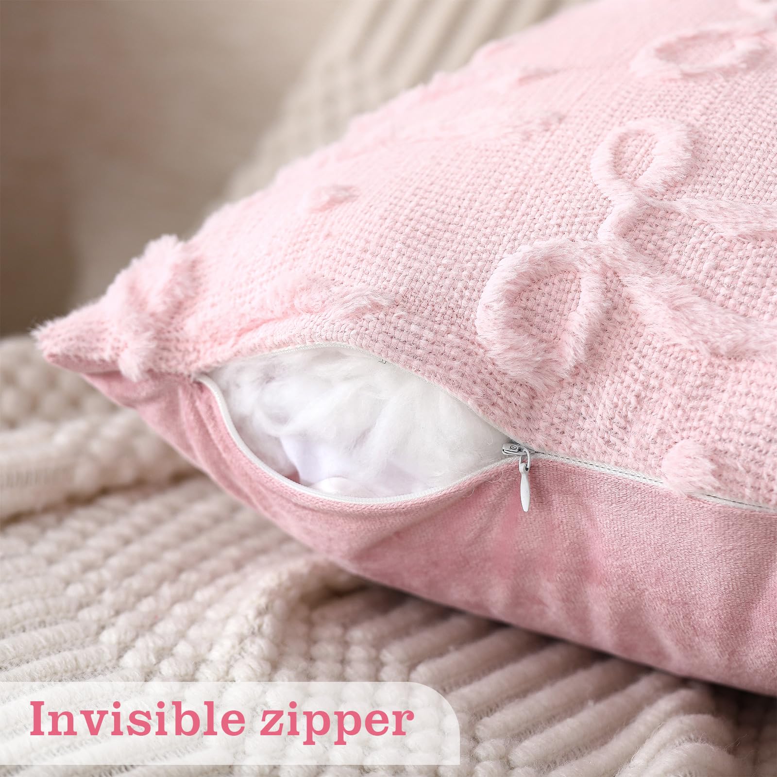 Pink Bow Throw Pillow Covers 1 - Pillow Insert 18X18 recensione e prezzo